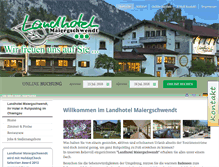 Tablet Screenshot of landhotel-maiergschwendt.de